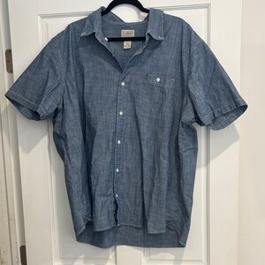 L.L. Bean Casual Denim Blue Shirt
